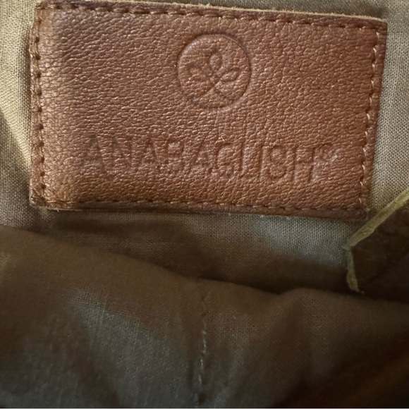 ANABAGLISH Multicolor Striped Jute Tote Bag With Leather Handle - Picture 6 of 7